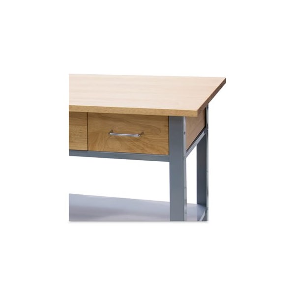 Vertiflex, COUNTERTOP SERVING CART, 35.5W X 19.75D X 34.25H, SILVER/BROWN